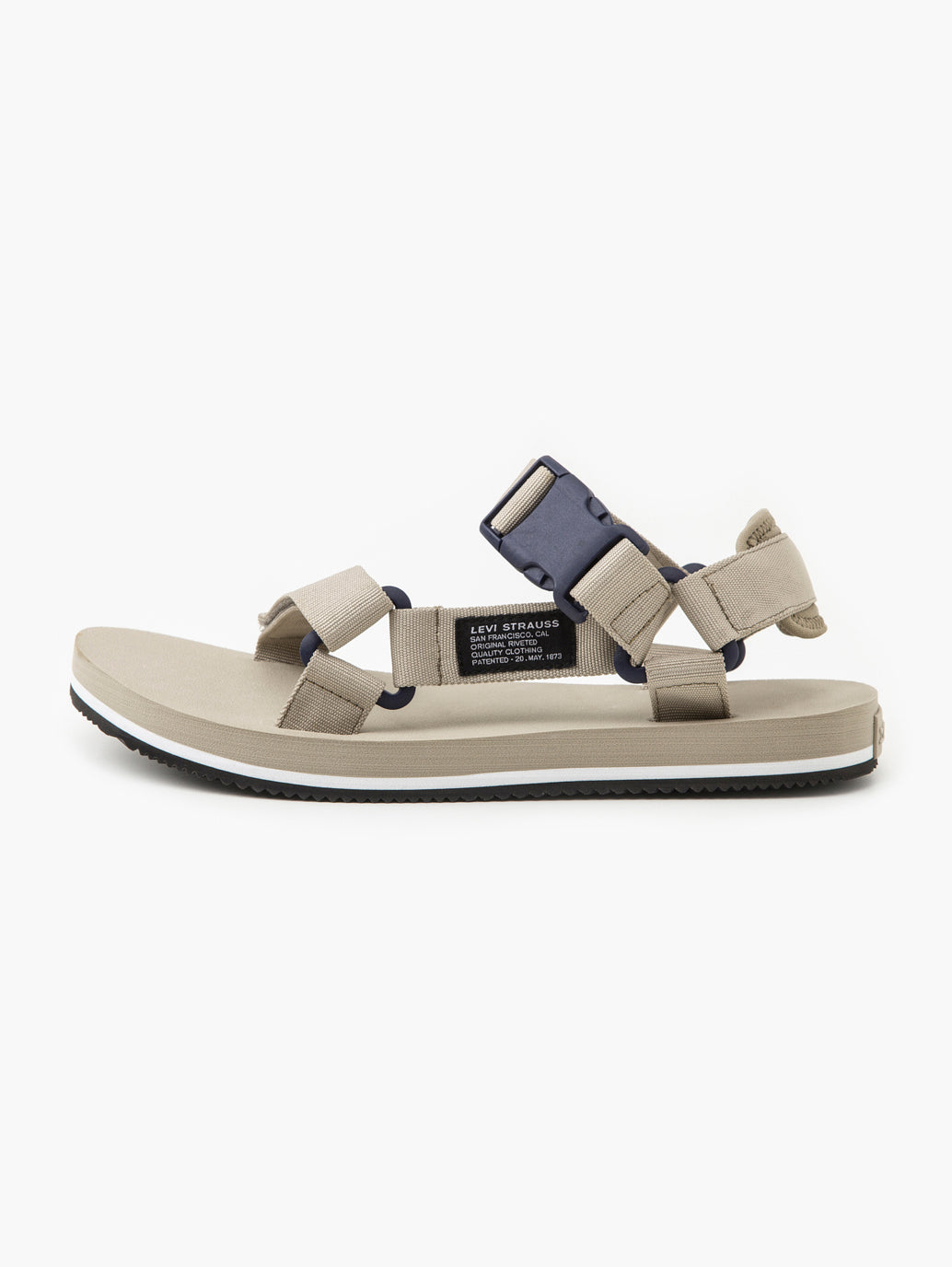 Men's Beige Solid Sandals - 86e5b312-3bde-4b64-b835-f7b58f83d590 View