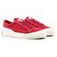 Men's Red & White Low Top Suede Casual Shoes - 85e1bbe1-6954-4571-9e93-120f3388cd52 View