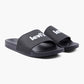 Men's Black Logo Printed Slides - 47ba9767-73e9-4fee-a1b9-eacb6259d1d9 View