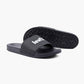 Men's Black Logo Printed Slides - 9bedffe9-a24d-4966-80ad-608cf2158d06 View