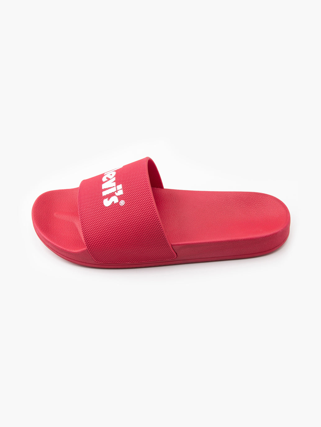 Men's Red Logo Printed Slides - f82150ee-4d69-402e-a2ff-1685b3e7078e View