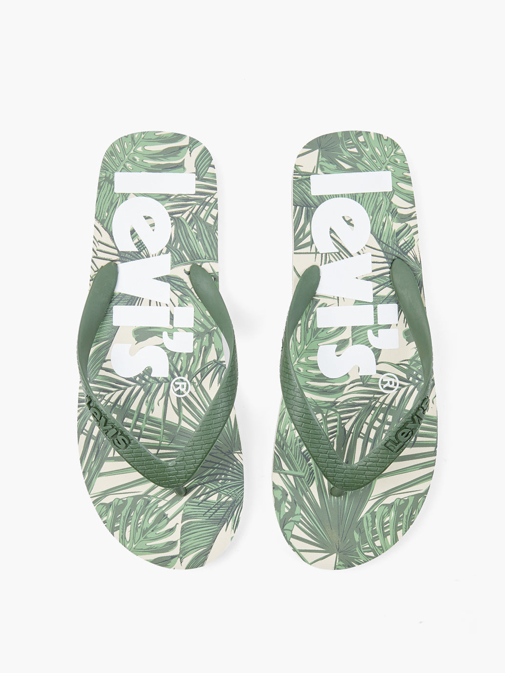 Men's Green Printed Flip-Flops - 1451dfab-cd31-4569-a9bd-7f0bd7ddda89 View