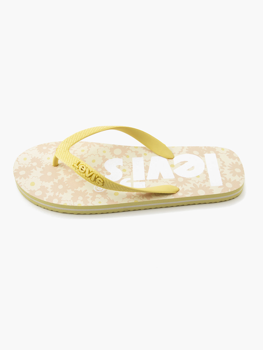 Men's Yellow Floral Printed Slides - 24e1b8c4-d96f-4163-81f0-da1953053353 View