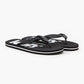 Men's Black Debossed & Printed Logo Flip-Flops - b477b8a3-3626-43e4-9a56-13159908f090 View