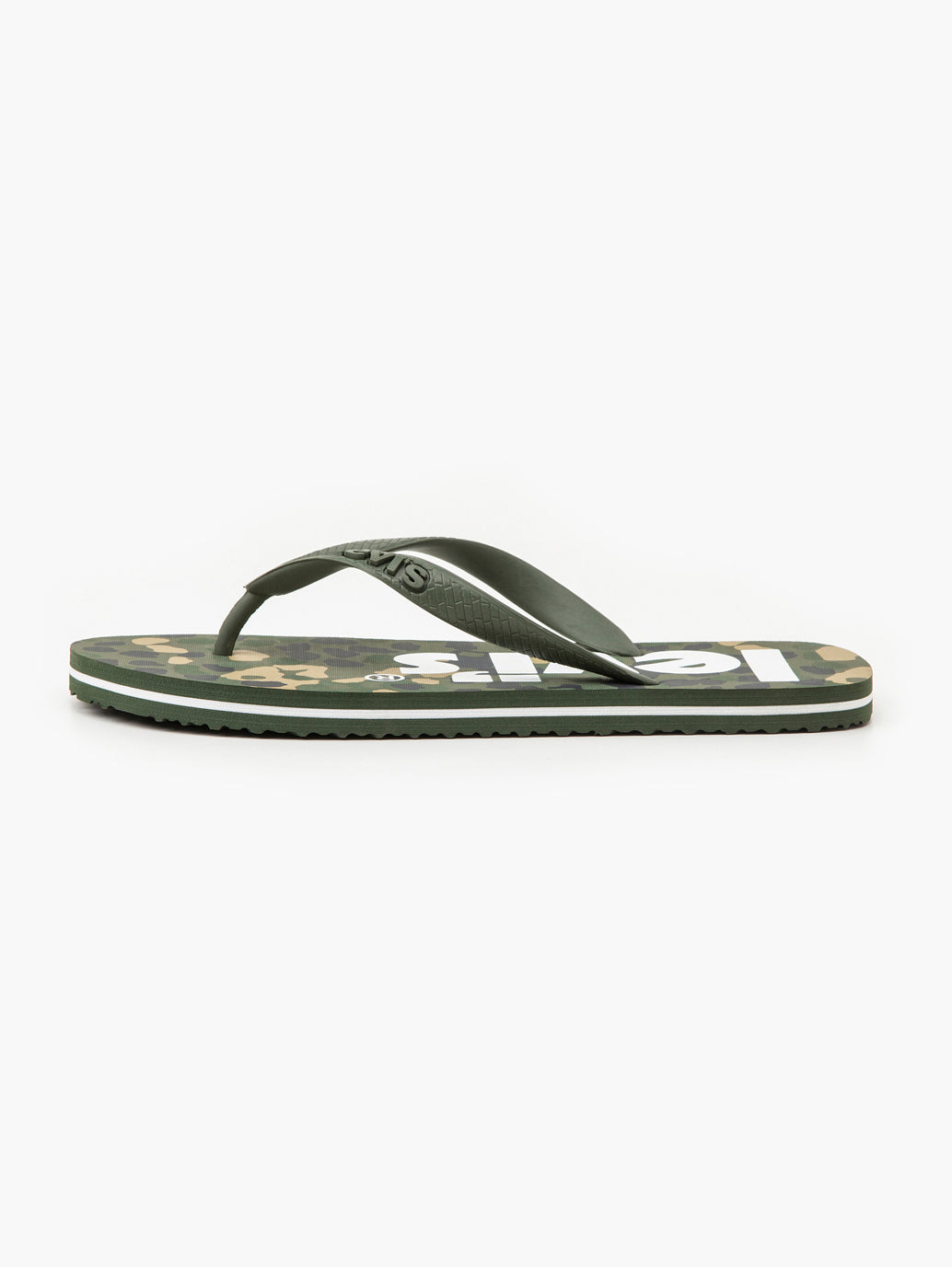 Unisex Green Brand Logo Flip Flops - a7a55e07-0575-4949-b3d4-f58883b28b2b View