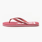 Unisex Dark Pink Debossed & Printed Logo Flip-Flops - 15b39e15-aaa3-4ee7-adf8-e8791aa19380 View