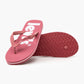 Unisex Red Debossed & Printed Logo Flip-Flops - 50d30894-61af-4d56-87ae-d1e707246f4f View