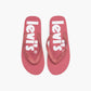 Unisex Dark Pink Debossed & Printed Logo Flip-Flops - cf19bc50-523c-4df2-899f-1d7492ef6a95 View