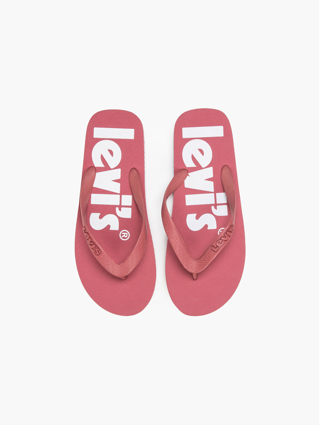 Unisex Dark Pink Debossed & Printed Logo Flip-Flops - cf19bc50-523c-4df2-899f-1d7492ef6a95 View