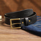 Men's Black Solid Belt - 0009 View
