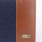 Men's Blue Colorblock Bi-Fold Wallet - 1 View