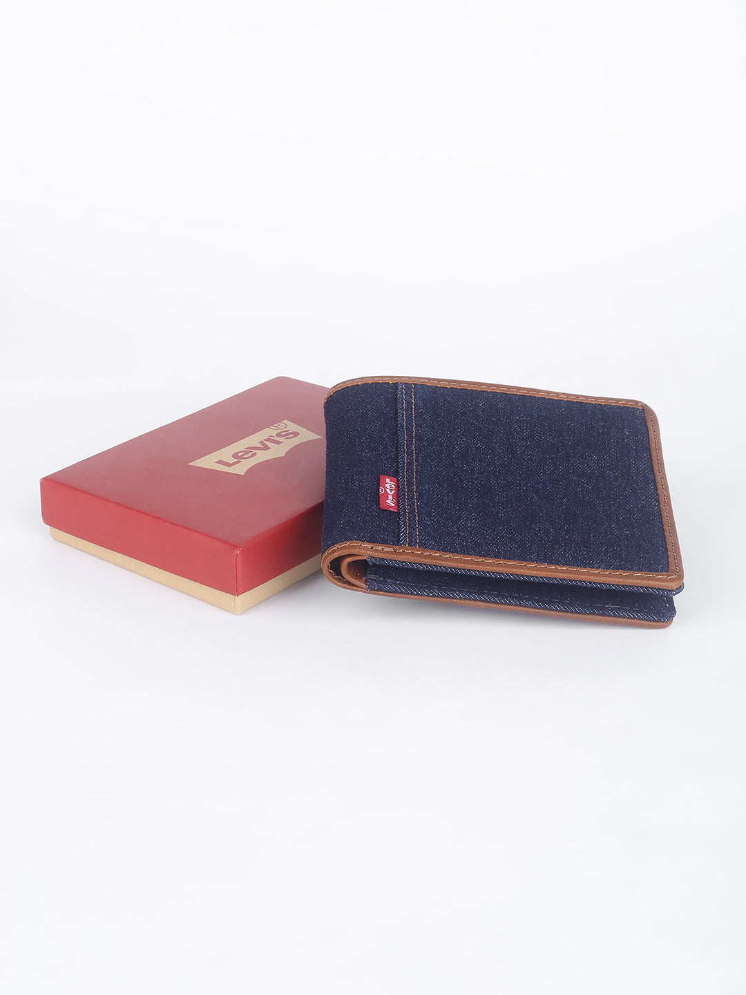 Men's Blue Solid Bi-fold Wallet - 7751f605-f0f9-4b04-82e5-52337458d58f View