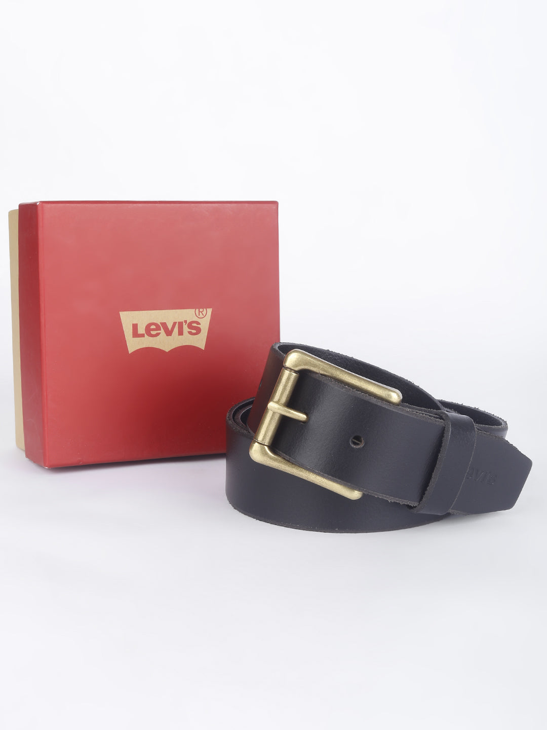 Men's Black Solid Belt - 0030 View