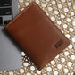 Men's Tan Solid Card Holder - 8d5bd4f6-444c-4016-b5aa-c93ce83bd4cd View