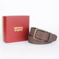 Men's Brown Textured Belt - 0054 View