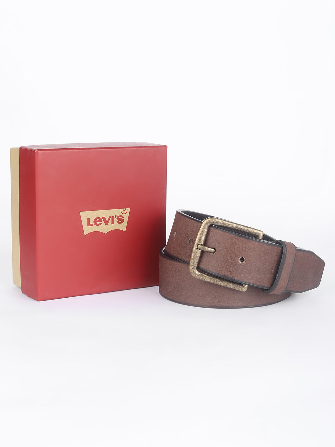 Men's Brown Textured Belt - 0054 View