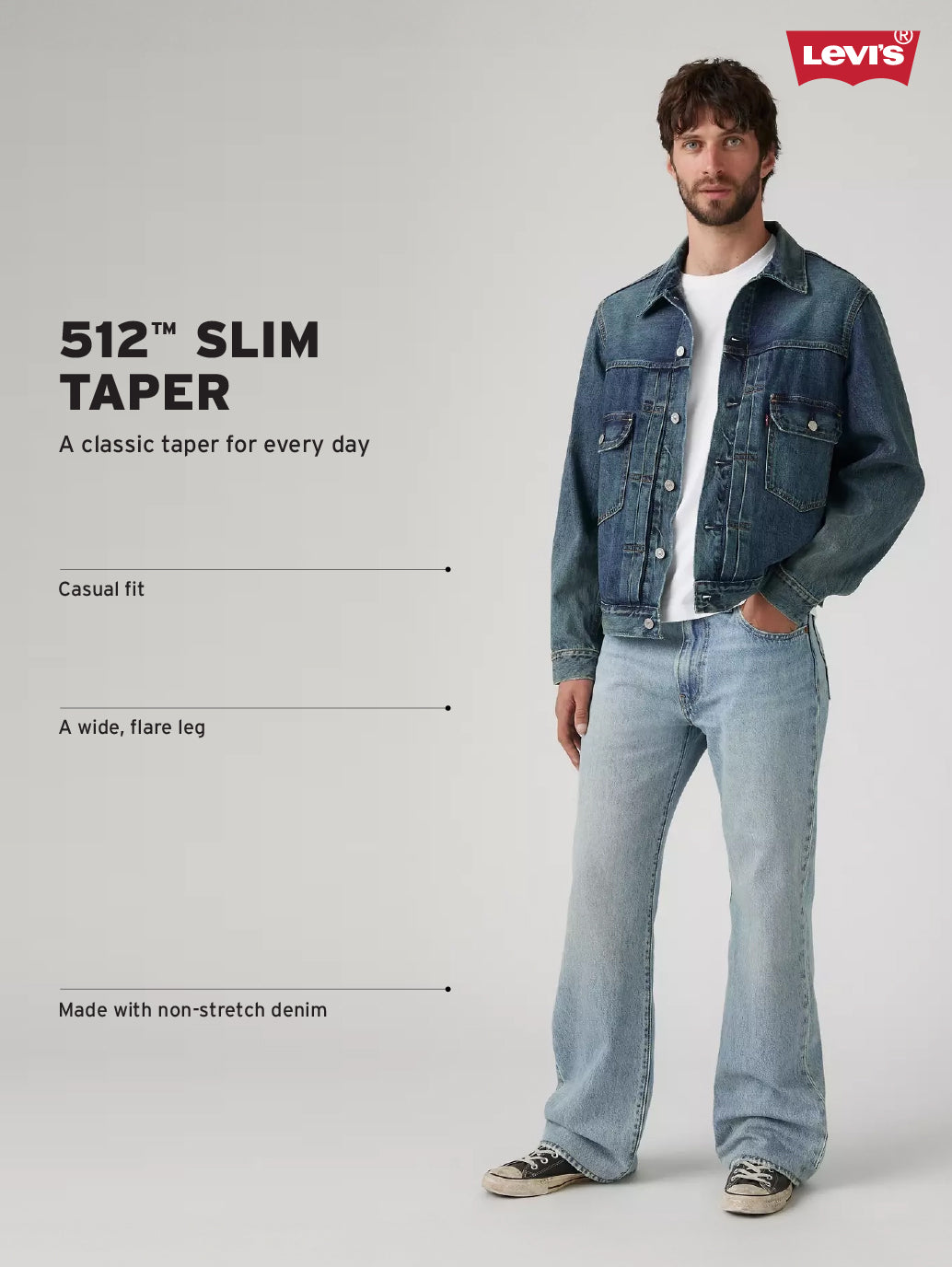 Men's 512 Blue Slim Tapered Fit Mid Rise Jeans - e061e4cf-641f-4a2c-aa0b-86584cc42c7d View