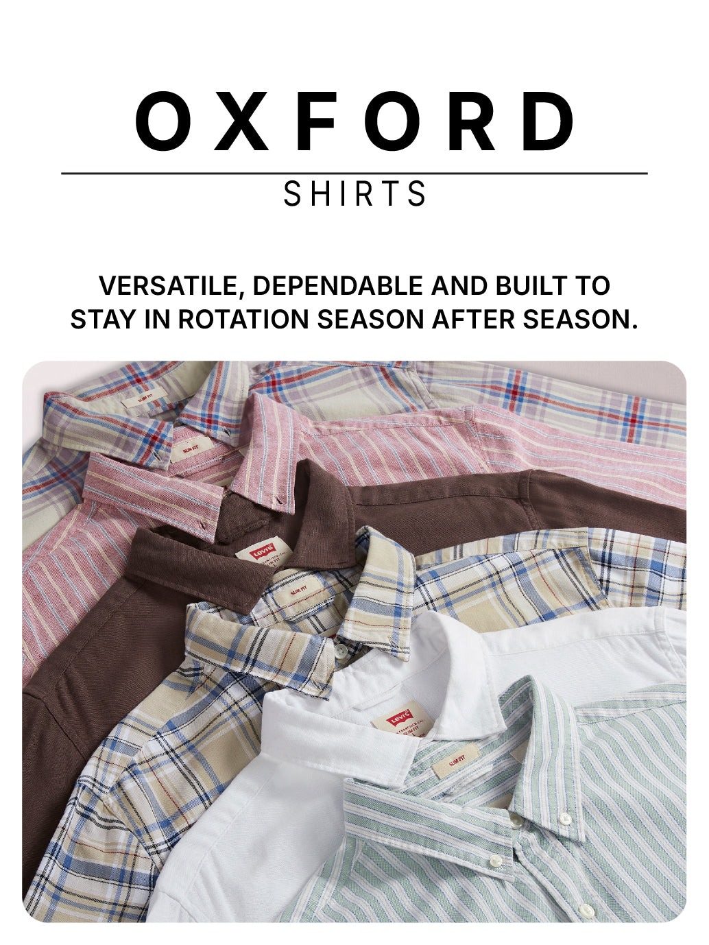 Men's Striped Slim Fit Oxford Shirt - 4d3d7955-0bad-4c9d-8737-8a544747c692 View