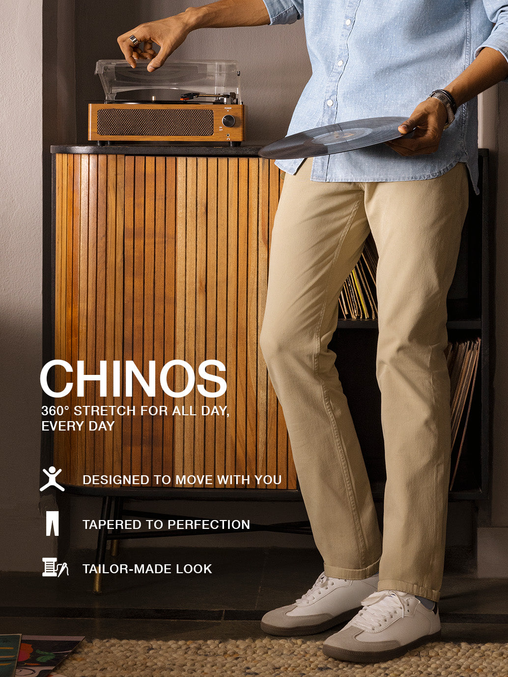 Men's 512 Grey Slim Tapered Fit Chinos - 7bab42fd-0064-4e06-beb4-0f7e759e92e8 View