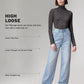 Women's Med Indigo Loose Fit High Rise Jeans - 19dd119e-39f4-4f82-8f07-accfe033d4c8 View
