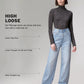 Women's Dark Indigo Loose Fit High Rise Jeans - 30cfcf50-8508-4618-9488-a2dd728e20a8 View