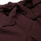 Women's Mid Rise Maroon Baggy Fit Trousers - 5 View
