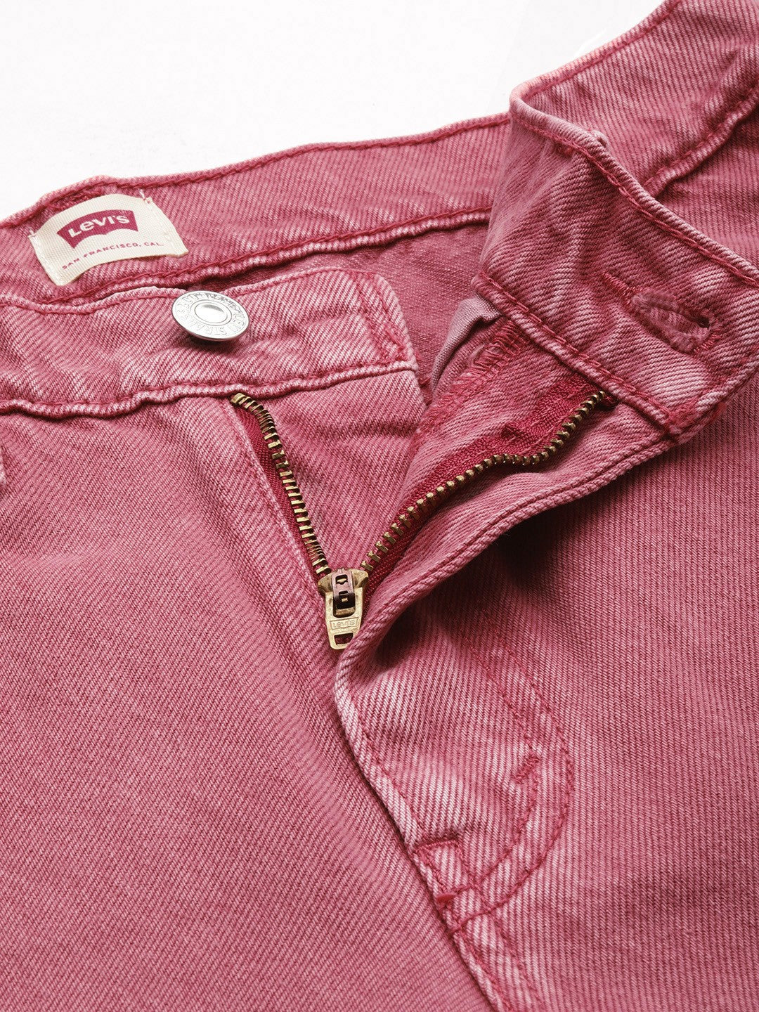Women's 80s Mom Pink Loose Fit High Rise Jeans - 5 View
