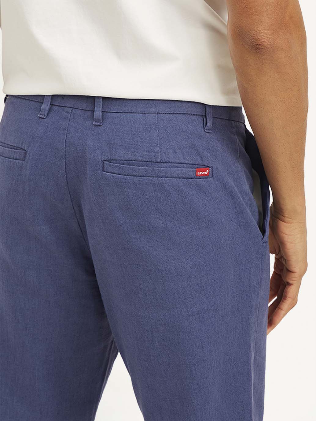 Men's Indigo Authentic Straight Fit Linen Chino Pants - a4d8b9d3b3e1c8629172da655b910d2f View
