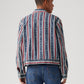 Men's Striped Multicolor Denim Jacket - a5adfdf5cba14416e644157f590aaa0c View
