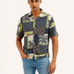 Men's Resort Collar Ethnic Motif Relaxed Fit Shirt - Styleshot View