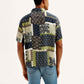 Men's Resort Collar Ethnic Motif Relaxed Fit Shirt - Back View