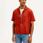 Men's Resort Collar Chevron Relaxed Fit Shirt - Styleshot View