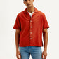 Men's Resort Collar Chevron Relaxed Fit Shirt - Front View