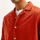 Men's Resort Collar Chevron Relaxed Fit Shirt - Detail View