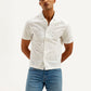 Men's Resort Collar Embroidered Relaxed Fit Shirt - Styleshot View