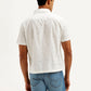 Men's Resort Collar Embroidered Relaxed Fit Shirt - Back View
