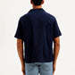 Men's Resort Collar Textured Relaxed Fit Shirt - Back View