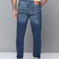 Men's 512 Blue Slim Tapered Fit Mid Rise Jeans - ac34982d-af85-4f47-896d-0735ed8b2b291699358654344-Levis-Men-Blue-512-Slim-Fit-Heavy-Fade-Stretchable-Jeans-733-3 View