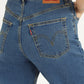 Women's Blue Ribcage Straight Fit High Rise Jeans - acc8446f51313bbca95eda679dd69216 View