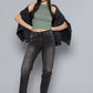 Women's 80s Mom Black Loose Fit Mid Rise Jeans - acd7ee9f-3727-4fc9-b873-a33dfbc8fac21741153618754-Womens-Mid-Rise-Relaxed-Tapered-Fit-Black-Jeans-131741153618-4 View