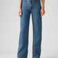 Women's Blue Ribcage Bell Bottom Wide Leg Fit High Rise Jeans - b0683677d1a200019702fb1ccd7d0fab View