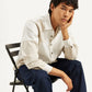 Men's Colorblock Relaxed Fit Denim Overshirt - b45cd31c0007f3f64bc300b75bef0b13 View