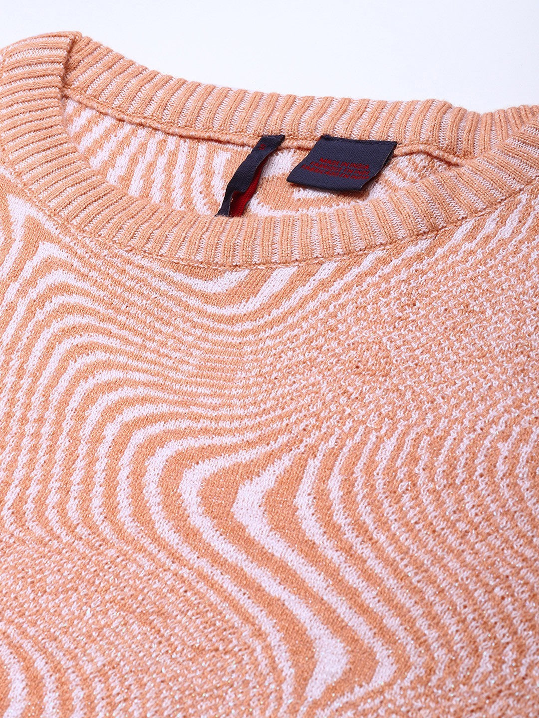 Women's Abstract Print Crew Neck Sweater - b4d01751-5f75-408a-94de-a88cd851c2a41698903396901-Levis-Women-Sweaters-7721698903396488-2 View