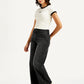 Women's Charcoal Grey Mile High Wide Leg Fit High Rise Jeans - b8c1eab5b759cdb8b88f5277abaee7bc View