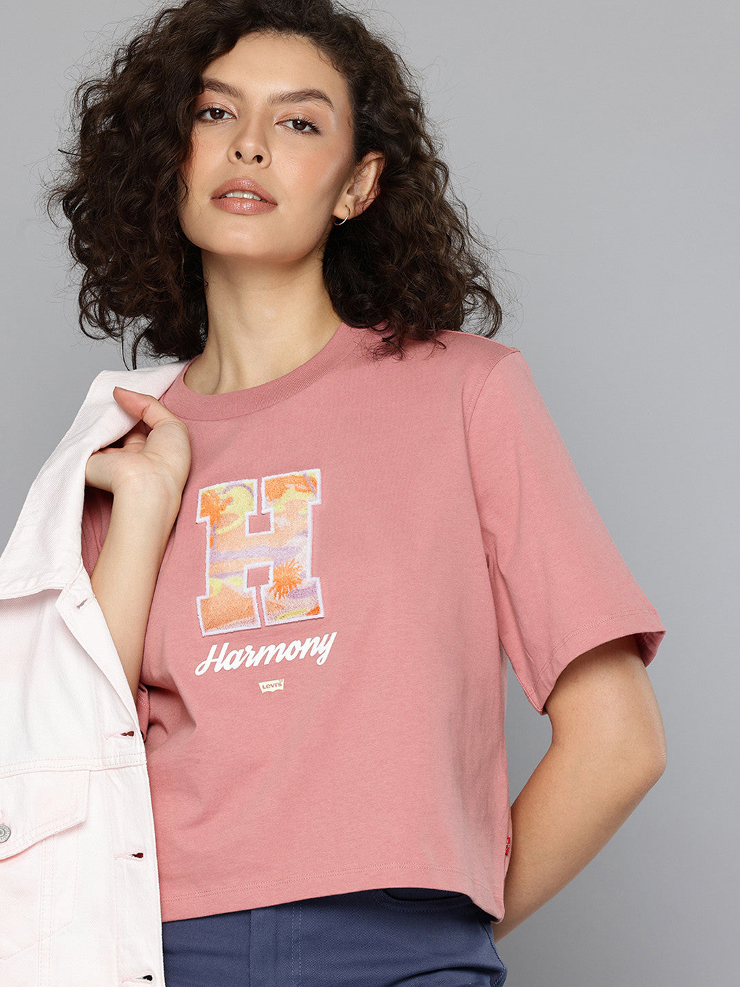 Women's Typographic Print Boxy T-shirt - beb501e0-6f7d-4203-bdf8-2d53703473981749617271977-Womens-Typographic-Print-Boxy-T-shirt-6961749617271510-1 View