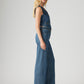 Women's Blue Ribcage Bell Bottom Wide Leg Fit High Rise Jeans - bfa3ceca3f329ff9a2a7ab7d680055f0 View