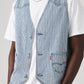 Men's Striped Blue Waistcoat - bfc1fe49d78e72bc9a6ef77e1e475420 View