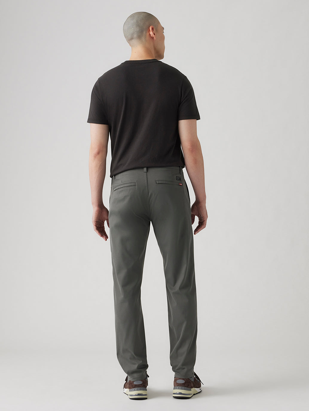 Men's Grey Straight Fit Tech Pants - bfdf66725336a6ab7295d9ae81891b84 View