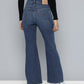 Women's 726 Blue Flared Fit High Rise Jeans - c23cd98f-a0e4-411b-98fc-ed348a297ca31737449994656-Womens-High-Rise-726-Flared-Fit-Blue-Jeans-7281737449994092-3 View