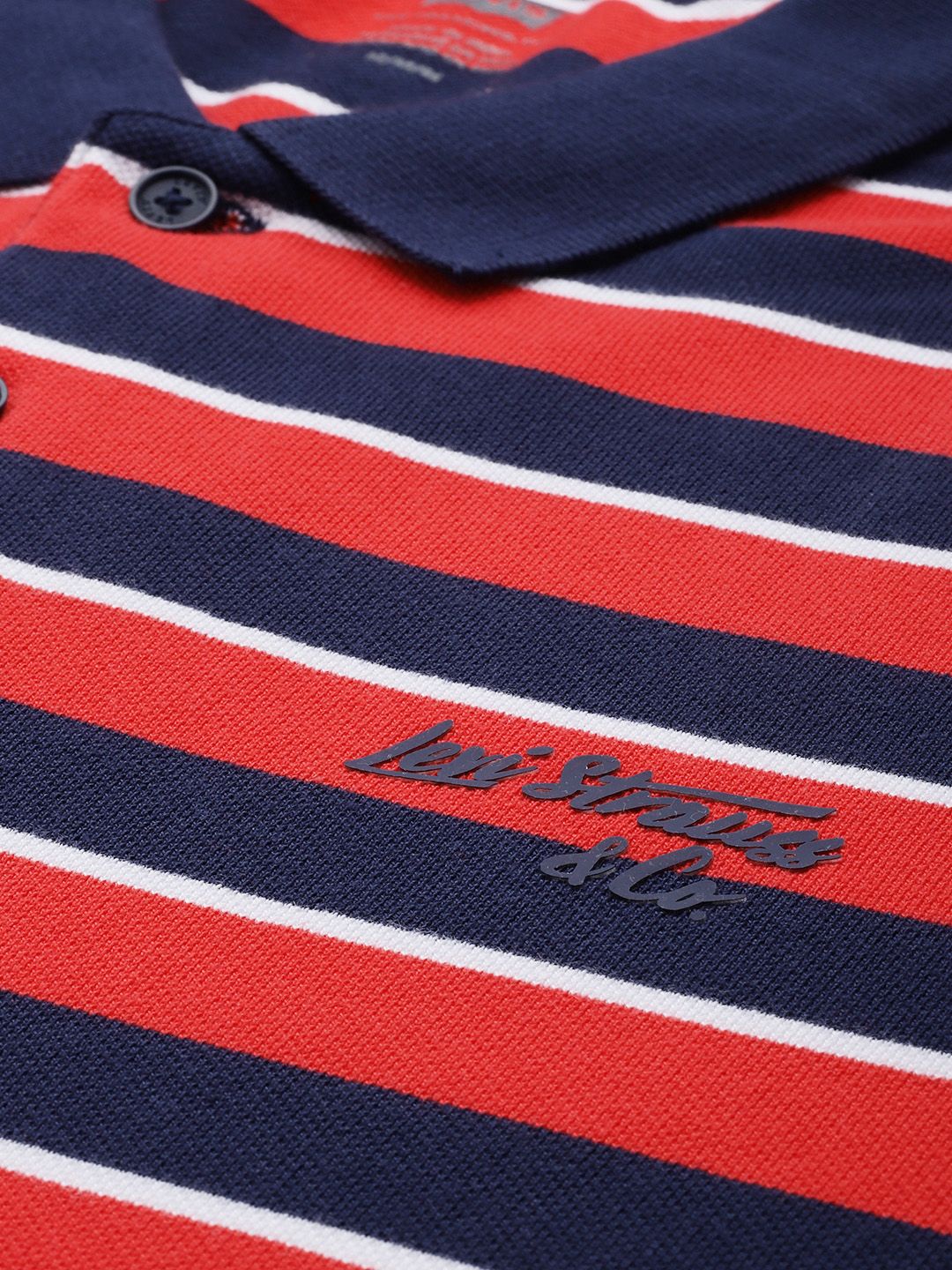 Men's Striped Polo T-shirt - c41bf75ea1131a292f8f1b0c54057a90 View